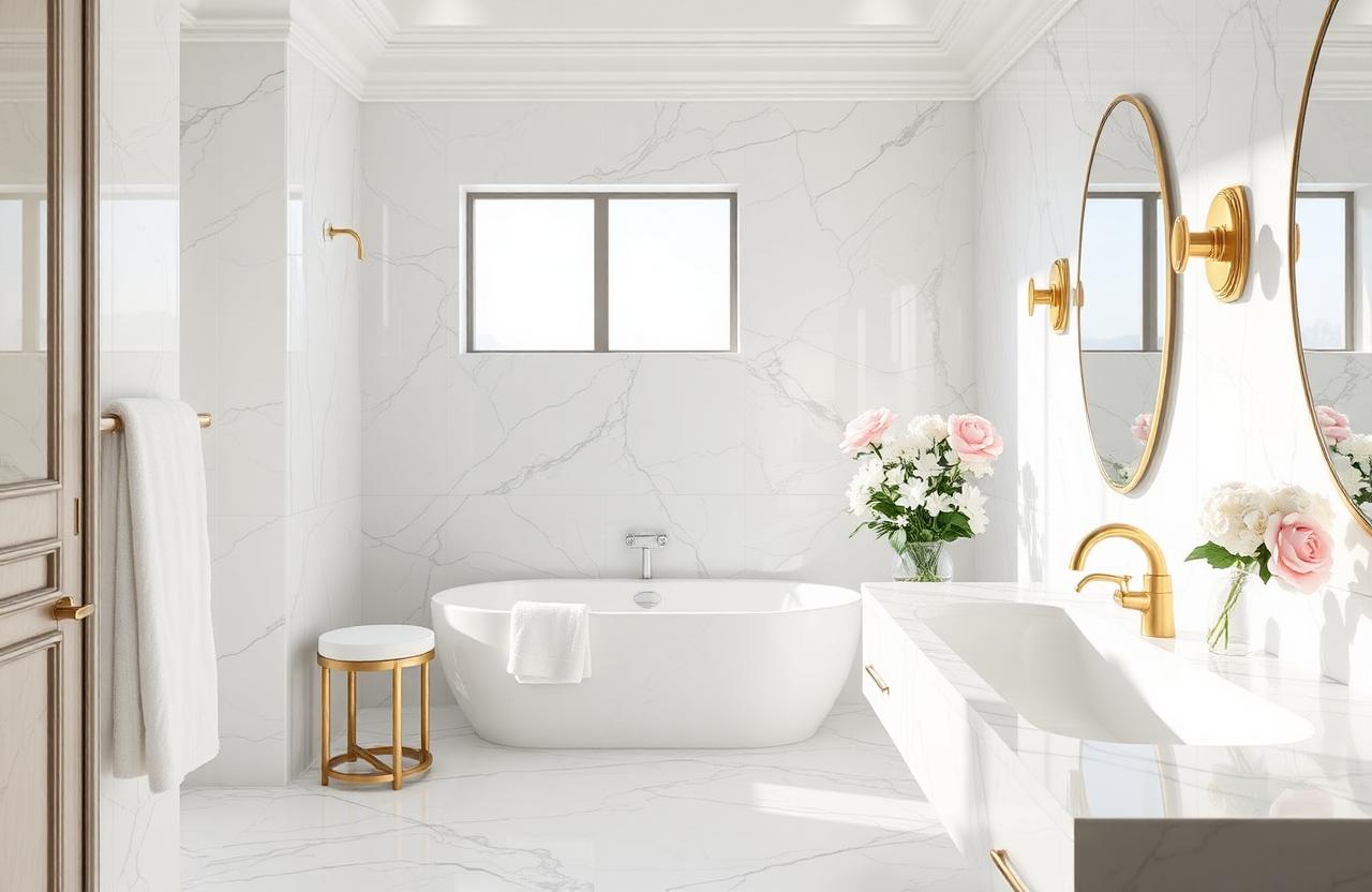 Sparkling clean bathroom