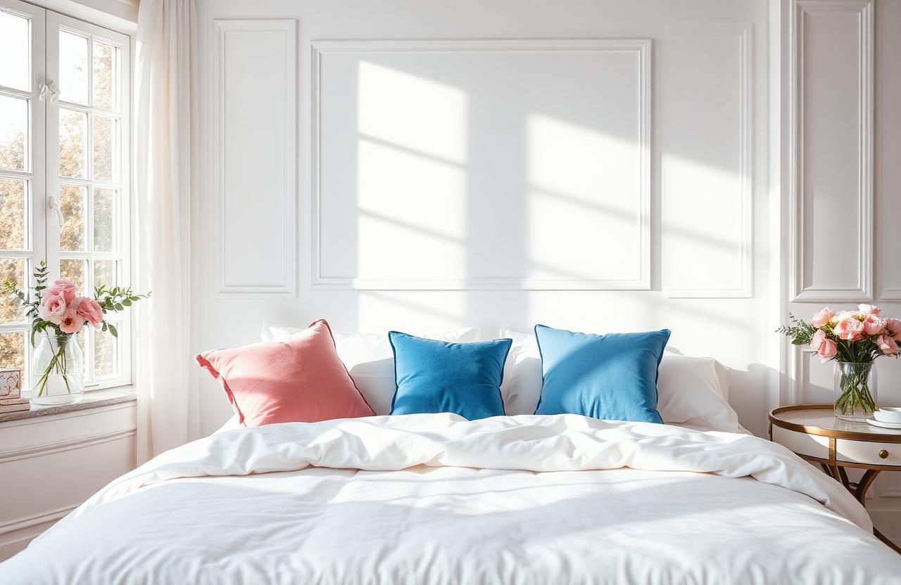 Sparkling clean bedroom