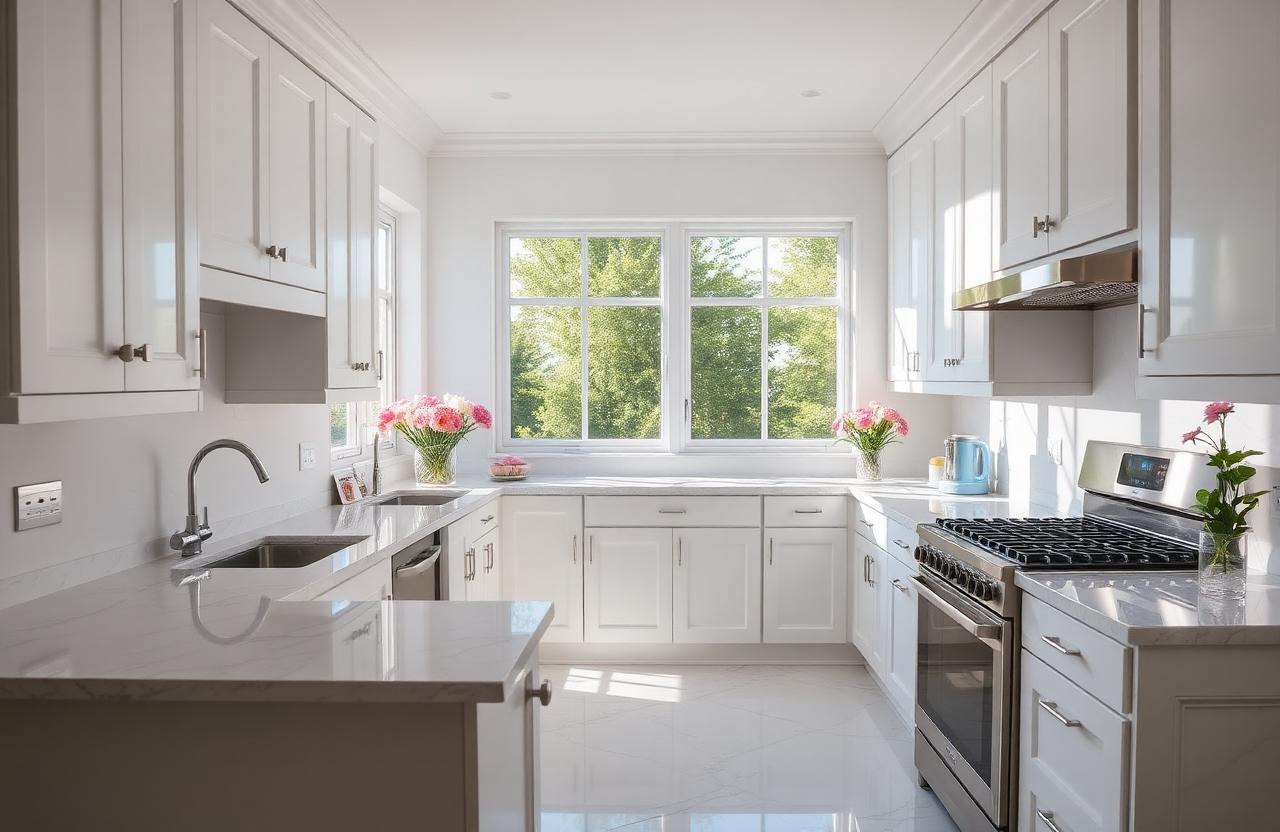 Sparkling clean kitchen