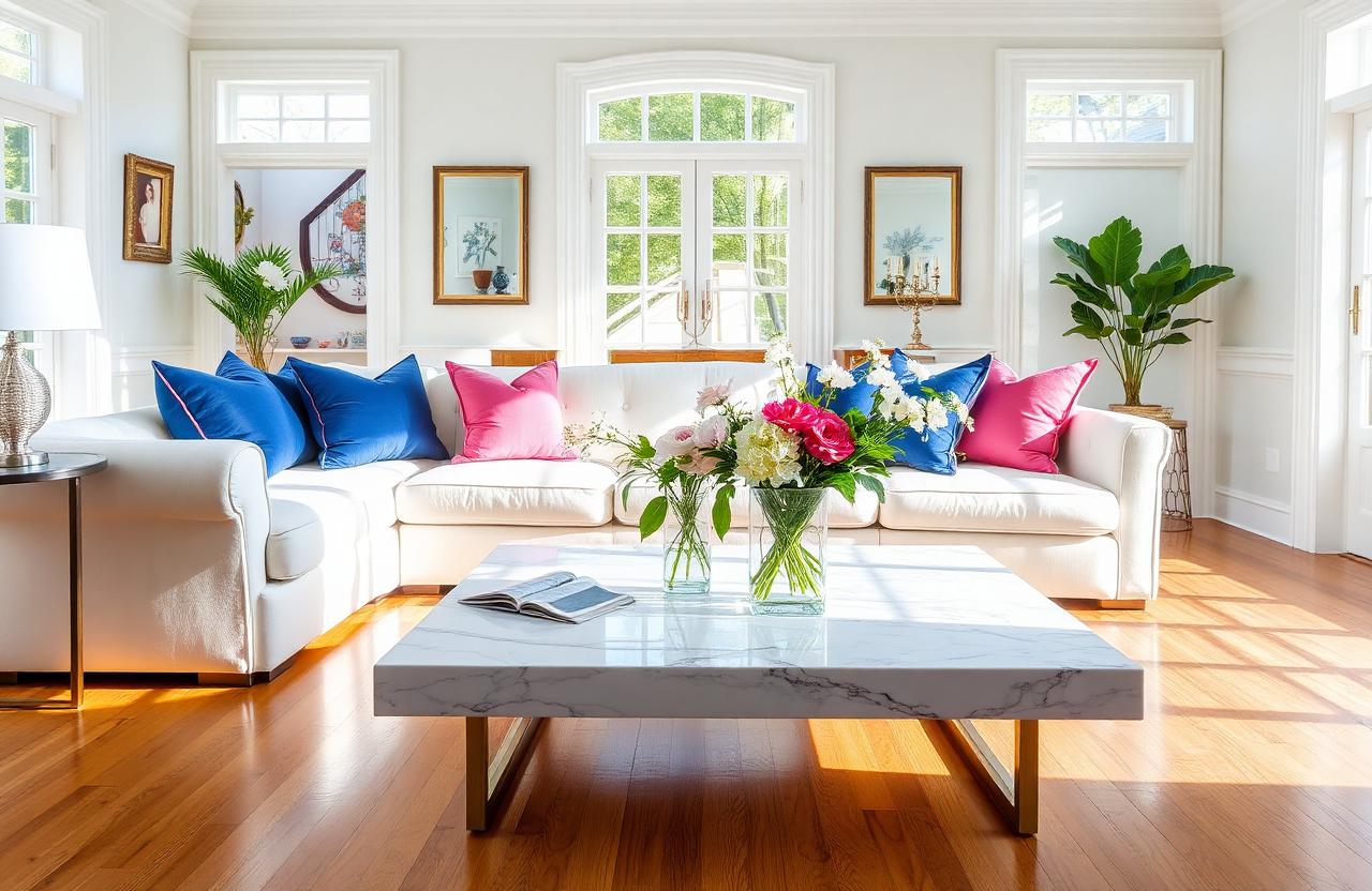Sparkling clean living room